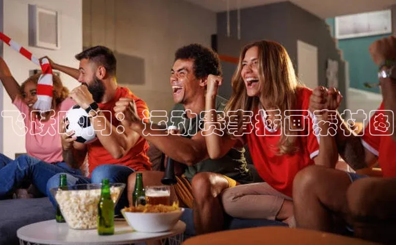 飞跃瞬间：运动赛事插画素材图